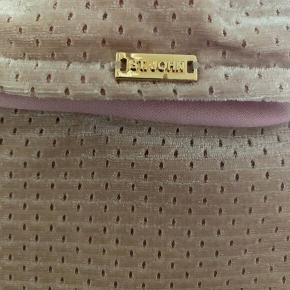 St. John Sport Velour Two-Piece Set in Conch Shell - Picture 9 of 16